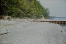 View north along the beach